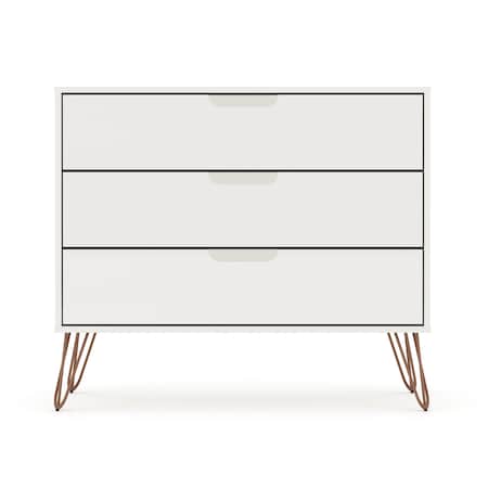 Manhattan Comfort Rockefeller Dresser, White 103GMC1